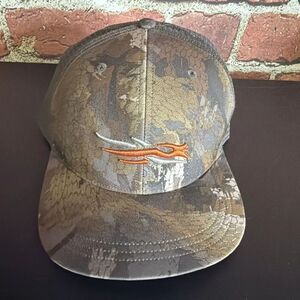 SITKA Icon Mid Pro Trucker Snapback Hat Camo Green Mesh Back Outdoors Nature